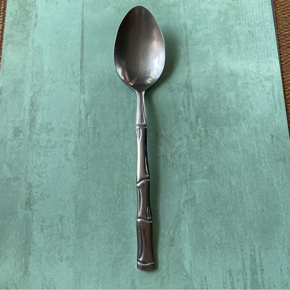 Vintage Home Concepts Silver bamboo dinner spoon stainless MCM